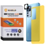 محافظ لنز دوربین آلتیمیت شیلد مدل 3D-UB مناسب برای گوشی موبایل شیائومی Mi 12T pro 5G به همراه محافظ پشت گوشی