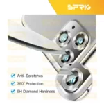 محافظ لنز دوربین اسپریگ مدل Metal-Ring مناسب برای گوشی موبایل اپل iPhone 13 Pro / 13 Pro Max - Image 14