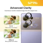 محافظ لنز دوربین اسپریگ مدل Ring Metal مناسب برای گوشی موبایل شیائومی Poco M6 Pro - Image 6