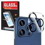 محافظ لنز دوربین هارد اند تیک مدل Glass 3D HT مناسب برای گوشی موبایل اپل iPhone 16 Pro / 16 Pro Max