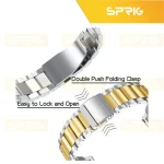 بند اسپریگ مدل 3Bead SLV-GLD مناسب برای ساعت هوشمند سامسونگ Galaxy Watch 6 classic 47mm به همراه کاور - Image 8