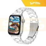بند اسپریگ مدل 3Bead Clear مناسب برای اپل واچ سری Se/Ultra/Ultra 2/1/2/3/4/5/6/7/8/9 سایز 42/44/45/49 میلی متری - Image 5