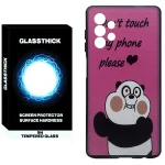 کاور گلستیک طرح Polite Panda  مدل GLCOV مناسب برای گوشی موبایل سامسونگ Galaxy A13 4G