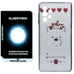 کاور گلستیک طرح Bear Music مدل GLCOV مناسب برای گوشی موبایل سامسونگ Galaxy A13 4G