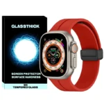 بند گلستیک مدل Magnetic-ORG-GL مناسب برای ساعت هوشمند ویرفیت HK8 pro max / HK9 ultra 2 / T900 Ultra