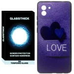 کاور گلستیک طرح Love مدل GLCOV مناسب برای گوشی موبایل سامسونگ Galaxy A03