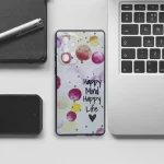 کاور گلستیک طرح  Happy Mind Happy Life مدل GLCOV مناسب برای گوشی موبایل سامسونگ Galaxy A33 5G - Image 3