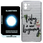 کاور گلستیک طرح New Beginning مدل GLCOV مناسب برای گوشی موبایل سامسونگ Galaxy A03