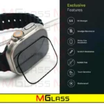 محافظ صفحه نمایش شیشه‌ای ام‌گلس مدل SH-FULL-MG مناسب برای  ساعت هوشمند ویرفیت BML Ultra max - Image 7