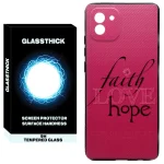 کاور گلستیک طرح Faith Love Hope مدل GLCOV مناسب برای گوشی موبایل سامسونگ Galaxy A03