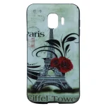 کاور طرح گل رز و برج ایفل مدل TD-01 مناسب برای گوشی موبایل سامسونگ Galaxy J4 2018