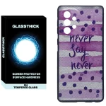 کاور گلستیک طرح Never Say Never مدل GLCOV مناسب برای گوشی موبایل سامسونگ Galaxy A33 5G