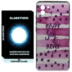 کاور گلستیک طرح Never Say Never مدل GLCOV مناسب برای گوشی موبایل سامسونگ Galaxy A03