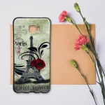 کاور طرح Eiffel Rose مدل PLM مناسب برای گوشی موبایل سامسونگ Galaxy C7 Pro - Image 2