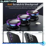 محافظ لنز دوربین گلستیک مدل Ring-Metal-GL مناسب برای گوشی موبایل سامسونگ Galaxy A05s - Image 9