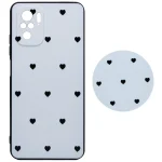 کاور طرح Hearts مدل MTHD مناسب برای گوشی موبایل شیائومی Redmi Note 10 4G / Note 10s به همراه پایه نگهدارنده - Image 2