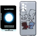 کاور گلستیک طرح Bears in love مدل GLCOV مناسب برای گوشی موبایل سامسونگ Galaxy A33 5G