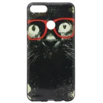 کاور طرح گربه عینکی مدل TD-01 مناسب برای گوشی موبایل هوآوی Y9 2018