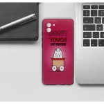 کاور گلستیک طرح Dont touch my phone مدل GLCOV مناسب برای گوشی موبایل سامسونگ Galaxy A03 - Image 3