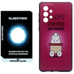 کاور گلستیک طرح Don't touch my phone مدل GLCOV مناسب برای گوشی موبایل سامسونگ Galaxy A33 5G