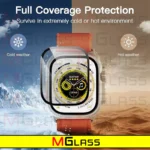 محافظ صفحه نمایش شیشه‌ای ام‌گلس مدل SH-FULL-MG مناسب برای  ساعت هوشمند ویرفیت BML Ultra max - Image 6