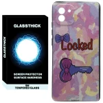 کاور گلستیک طرح Locked مدل GLCOV مناسب برای گوشی موبایل سامسونگ Galaxy A03