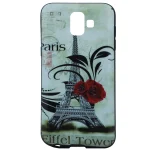 کاور طرح ایفل و رز قرمز مدل TD-01 مناسب برای گوشی موبایل سامسونگ Galaxy A6 Plus