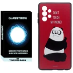 کاور گلستیک طرح Angry Panda  مدل GLCOV مناسب برای گوشی موبایل سامسونگ Galaxy A13 4G