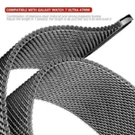 بند ساعت آکوآرا مدل Milanese مناسب برای ساعت هوشمند سامسونگ Galaxy Watch 7 Ultra 47mm - Image 11