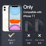 کاور آلتیمیت شیلد مدل Magsafe CLR Ring مناسب برای گوشی موبایل اپل iPhone 11 به همراه محافظ لنز دوربین - Image 2