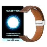 بند گلستیک مدل Mag Leather GL TW مناسب برای ساعت هوشمند گلوریمی سایز 22 میلی متری GS2 Pro