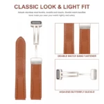 بند گلستیک مدل Mag Leather GL TW مناسب برای ساعت هوشمند گلوریمی سایز 22 میلی متری M2 Max LTD - Image 5