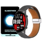بند گلستیک مدل Mag Leather GL TW مناسب برای ساعت هوشمند کیسلکت سری Kr / Kr pro / Ks / Ks Pro / Ks Mini سایز 22mm