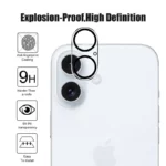 محافظ لنز دوربین ام‌گلس مدل Glass 3D MG مناسب برای گوشی موبایل اپل iPhone 16 / 16 Plus - Image 2