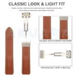 بند آکوآرا مدل Leathery Magnet مناسب برای ساعت هوشمند سامسونگ Galaxy watch Active 40mm / Active 2 40mm / Active 2 44mm - Image 5