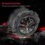 بند ساعت آکوآرا مدل SilicTX CLRG مناسب برای ساعت هوشمند امیزفیت Trex / Trex Pro به همراه کاور و محافظ صفحه نمایش - Image 14