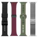 بند اسپریگ مدل Mixed-3 مناسب برای اپل واچ سری Se/1/2/3/4/5/6/7/8/9/10/Ultra/Ultra2 سایز 42/44/45/46/49mm مجموعه 4 عددی