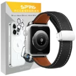 بند اسپریگ مدل Magnetic Leather SP مناسب برای  اپل واچ سری Se/1/2/3/4/5/6/7/8/9/Ultra/Ultra2 سایز 42/44/45/49mm - Image 14
