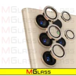 محافظ لنز دوربین ام‌گلس مدل Diamond Metal Ring مناسب برای گوشی موبایل سامسونگ Galaxy S22 Ultra - Image 4