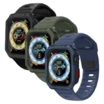 بند اسپریگ مدل Hexa Spig مناسب برای اپل واچ سایز 45 میلی متری سری 7 به همراه کاور - Image 3