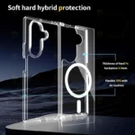 کاور آلتیمیت شیلد مدل Clear Magsafe UL مناسب برای گوشی موبایل سامسونگ Galaxy Z Fold 7 - Image 3