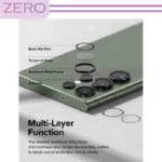محافظ لنز دوربین زیرو مدل Ring Metal مناسب برای گوشی موبایل سامسونگ Galaxy S22 Ultra - Image 3