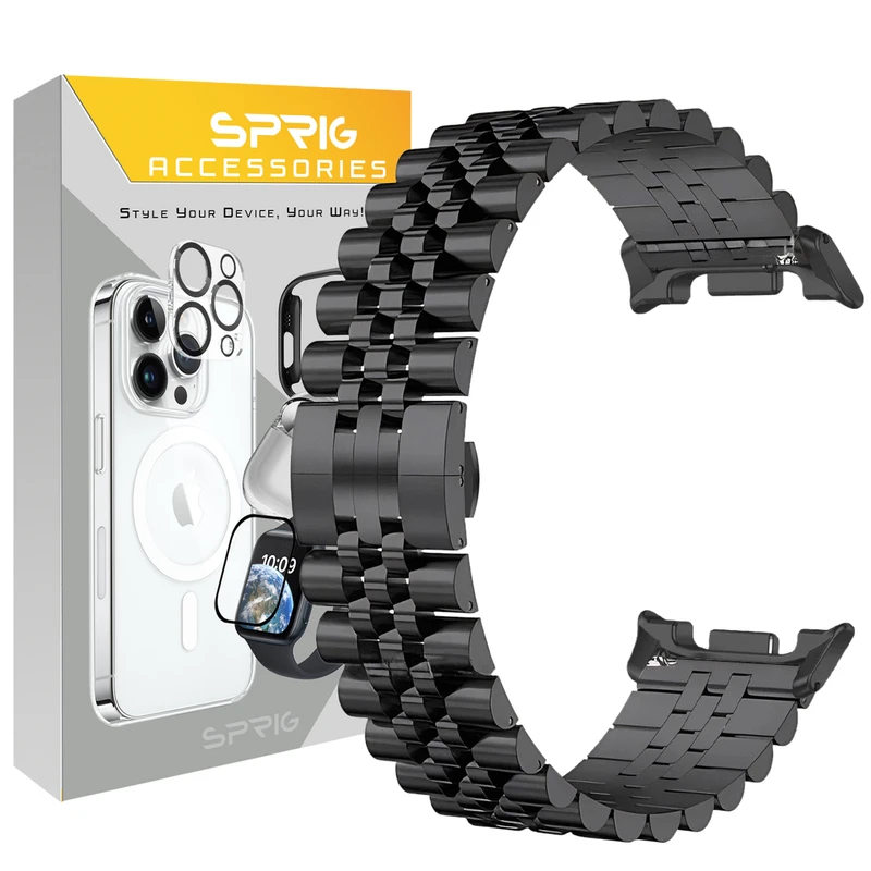 101591cb4992442c9bdd8c85bf94e0a1e2ed81c2_1756893295.webp بند اسپریگ مدل 5Bead W8 مناسب برای ساعت هوشمند سامسونگ Galaxy Watch 8 Classic 46mm - Image 1