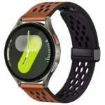 بند آکوآرا مدل Hole-Learther-MAG AK مناسب برای ساعت هوشمند گلوریمی M2 Max LTD 22mm - Image 8