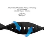 بند ساعت آکوآرا مدل PGS bk مناسب برای ساعت هوشمند شیائومی Mi band 8 Pro 30mm - Image 6