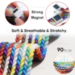 بند آلتیمیت شیلد مدل Braided Magnet BTN BK مناسب برای ساعت هوشمند سامسونگ Galaxy Watch 4/5/6/7 40/42/43/44/46/47mm - Image 7