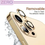 محافظ لنز دوربین زیرو مدل Ring Metal مناسب برای گوشی موبایل اپل Iphone 13 / 13 Mini - Image 6