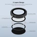 محافظ لنز دوربین فلزی ام‌گلس مدل RNG MTL MG مناسب برای گوشی موبایل شیائومی Poco C65 - Image 7