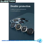 محافظ لنز دوربین گلستیک مدل Ring Metal مناسب برای گوشی موبایل اپل Iphone 13 Pro / 13 Pro Max - Image 4