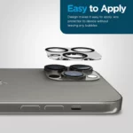 محافظ لنز دوربین گلستیک مدل Glass 3D GL مناسب برای گوشی موبایل اپل iPhone 16 Pro / 16 Pro Max - Image 10